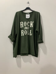 Rock and Roll sweatshirt - Brystmål 140cm