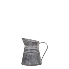 Jug for deco H10/L10/W7.7 cm antique zinc