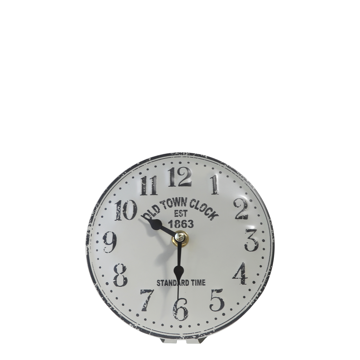 Table Clock H22.5/W15.5 cm grey