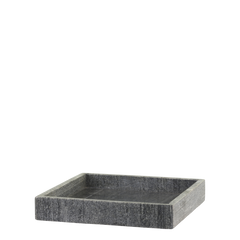 Morlaix Tray of marble H4/L30/W30 cm coal