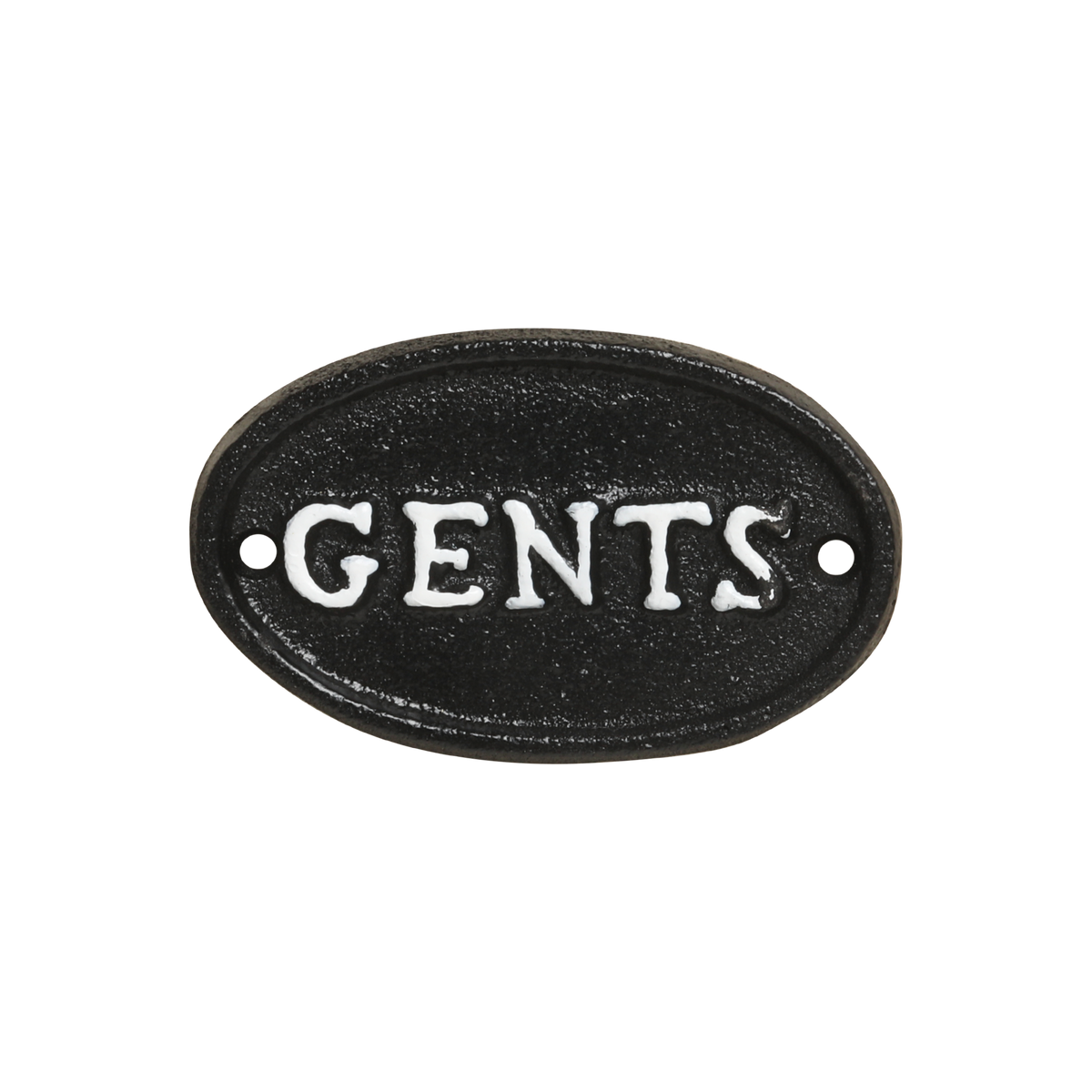 Sign Gents H9.5/L6 cm antique black