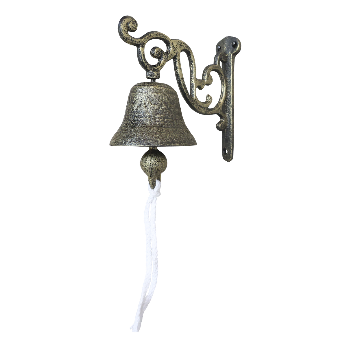 Bell for wall H13.5/L7.5/W14 cm antique brass