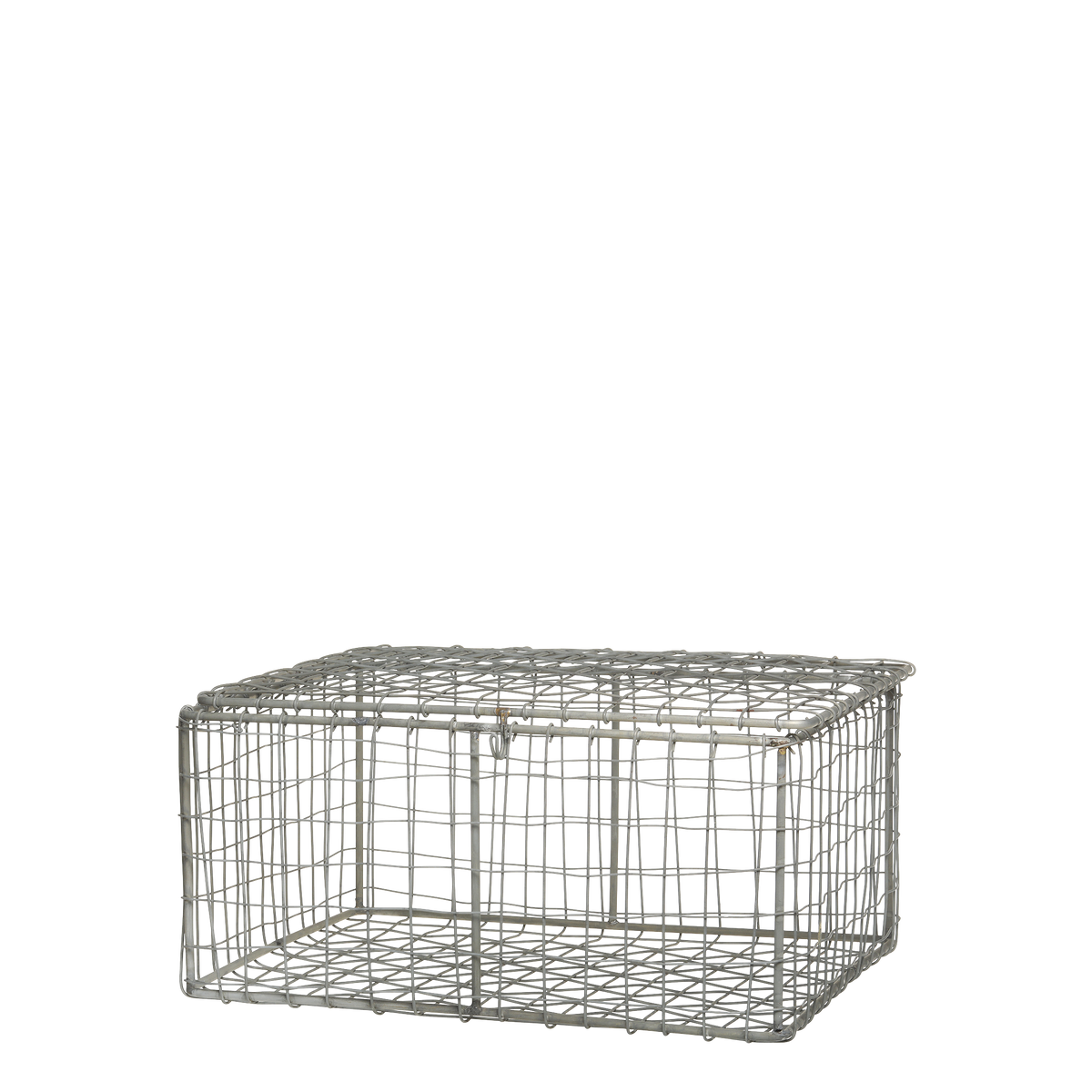 Fil de fer Basket H16/L34/W26 cm antique zinc