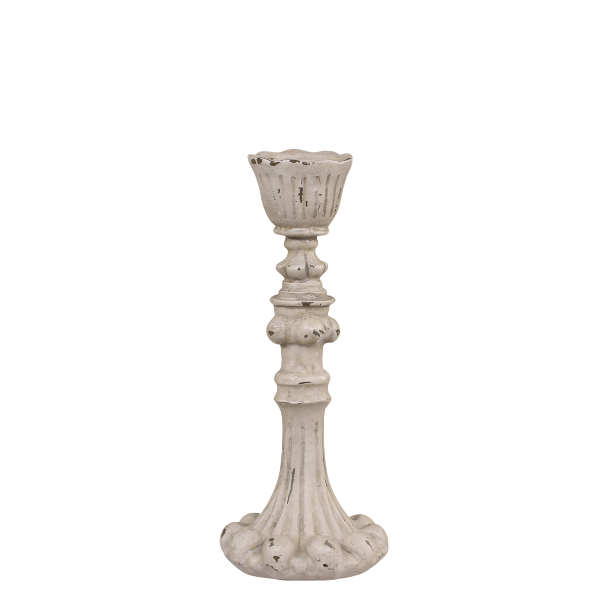 Candlestick H17/D7 cm antique grey