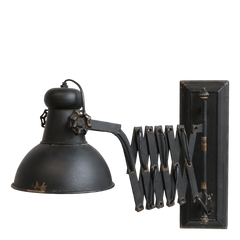 Factory Lamp for wall L45-105 cm antique black