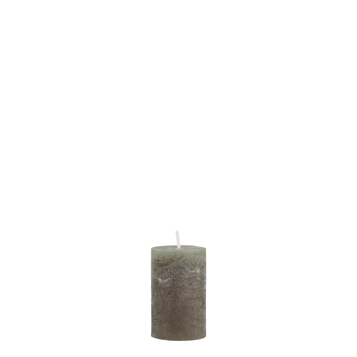 Macon Pillar Candle rustic 16 h H8/D5 cm olive