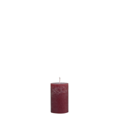 Macon Pillar Candle rustic 16 h H8/D5 cm dark red