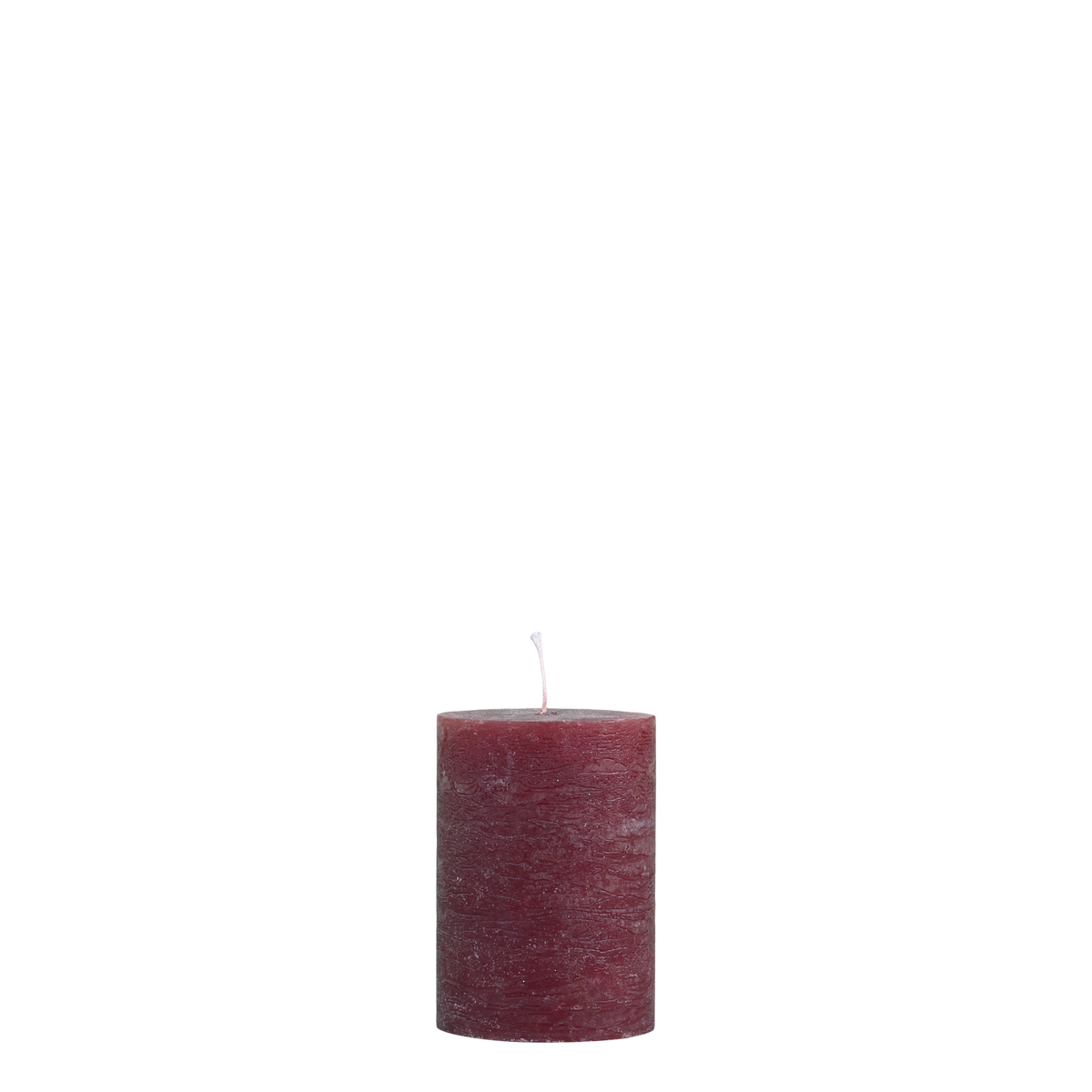 Macon Pillar Candle rustic 40 h H10/D7 cm dark red