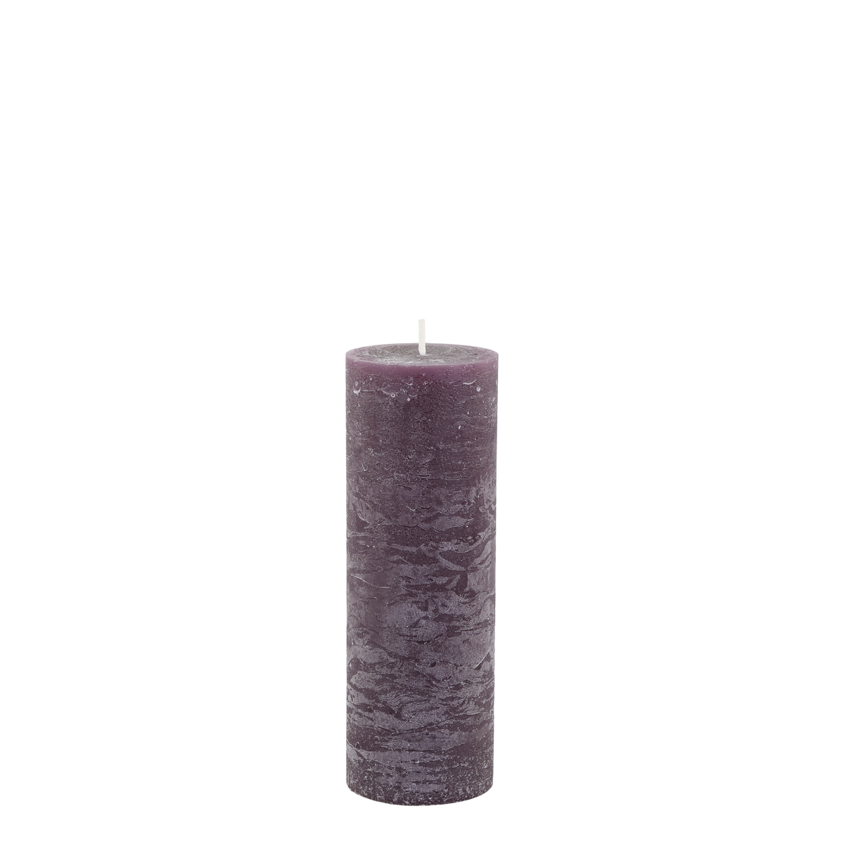 Macon Pillar Candle rustic 80 h H20/D7 cm plum