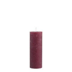 Macon Pillar Candle rustic 80 h H20/D7 cm dark red