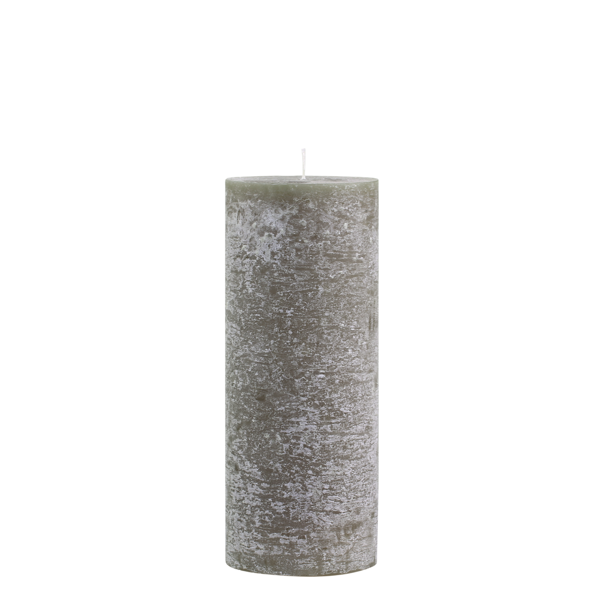 Macon Pillar candle rustic 150 h H25/D10 cm olive