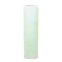 Macon Pillar candle rustic 210 h H35/D10 cm bright verte