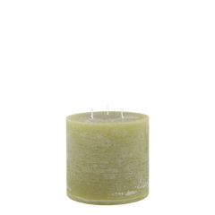 Macon Pillar Candle rustic w. 3 wicks 80 h H15/D15 cm moss