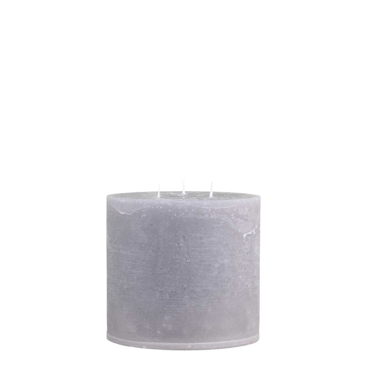 Macon Pillar candle rustic w. 3 wicks 80 h H15/D15 cm French grey