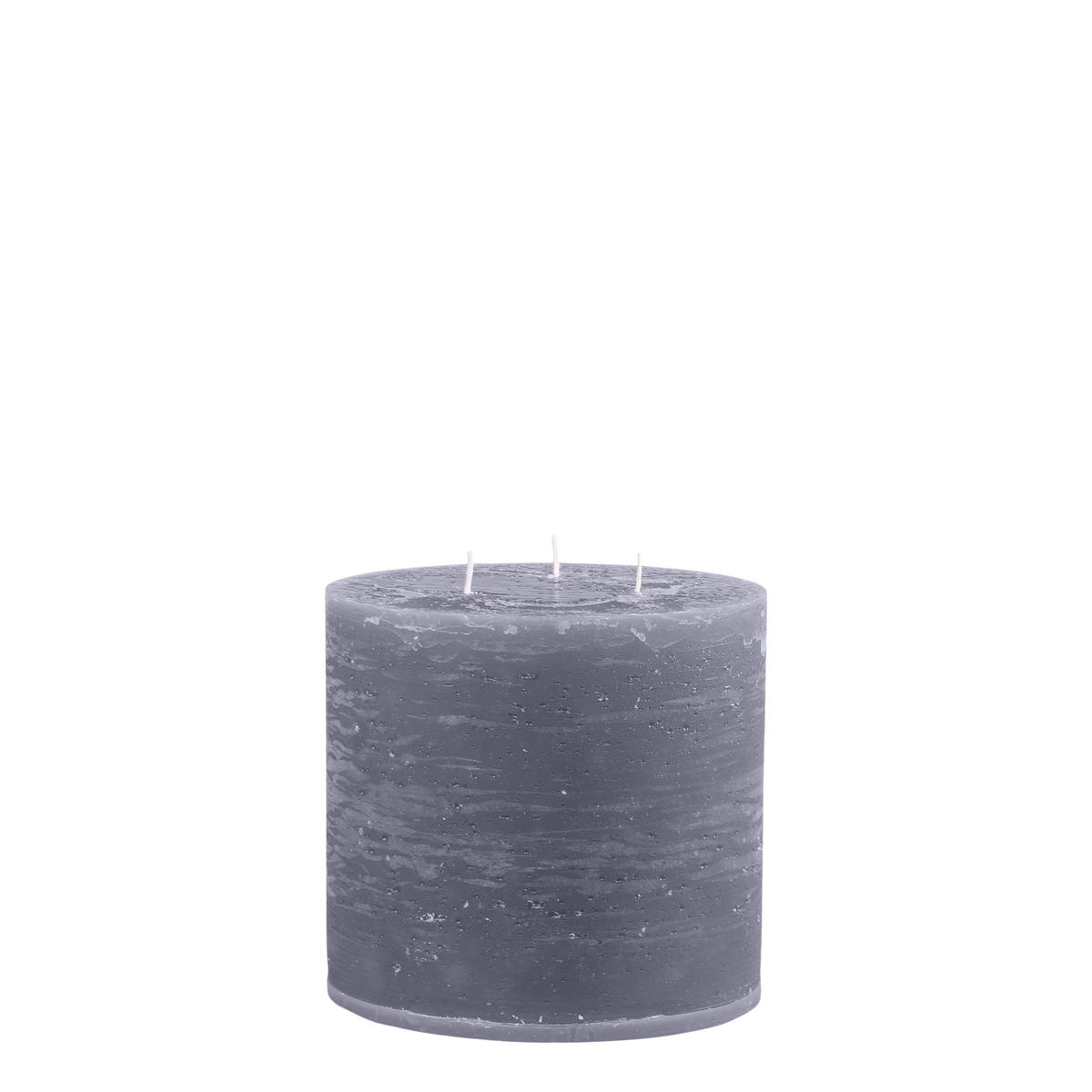 Macon Pillar candle rustic w. 3 wicks 80 h H15/D15 cm stone