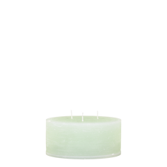 Macon Pillar candle rustic w. 3 wicks 42 h H7/D15 cm bright verte