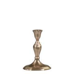 Candlestick brass H15/L10.5/W7 cm antique brass