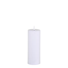 Pillar Candle LED H20/D7.5 cm white