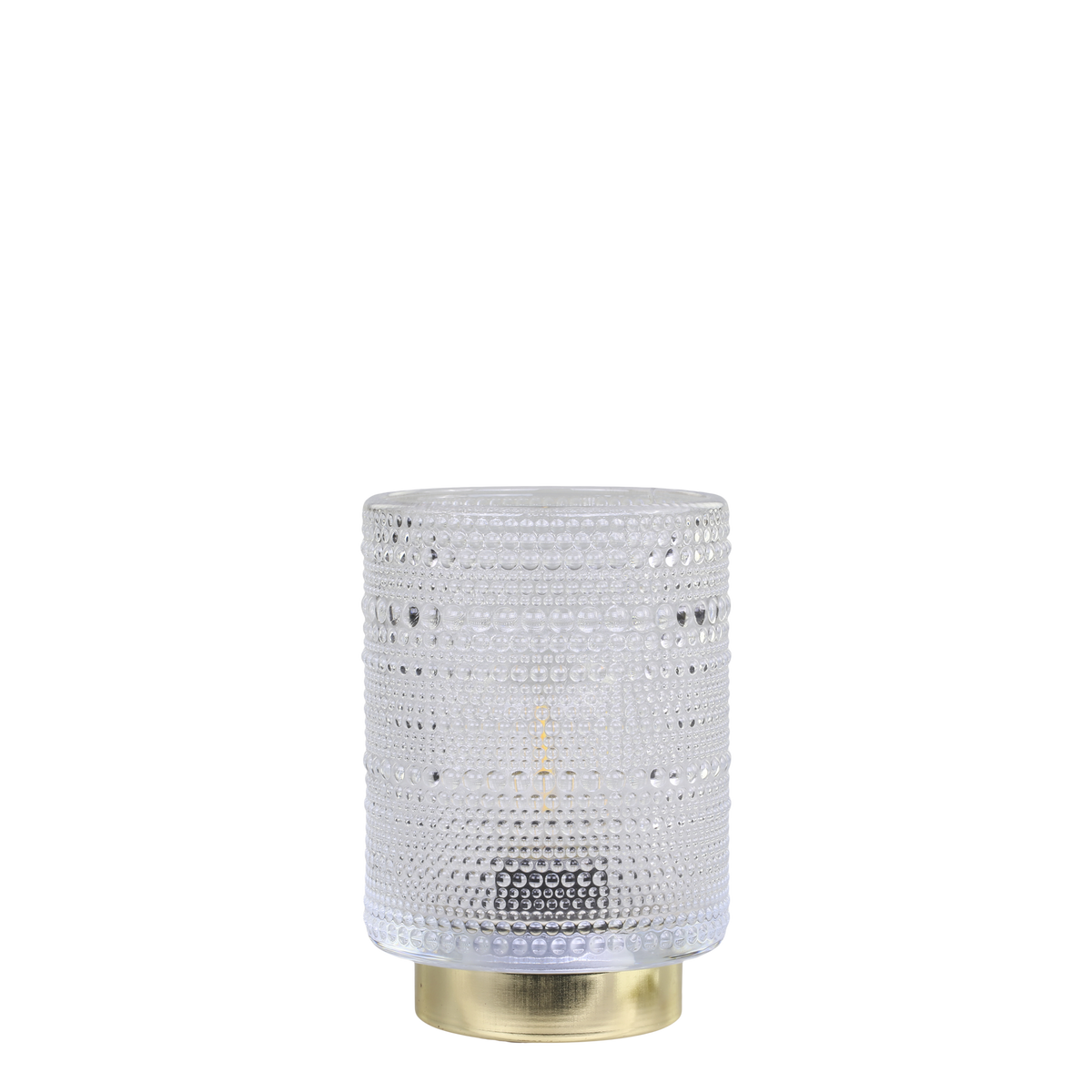 Lamp LED w. pattern H15/D10 cm clear