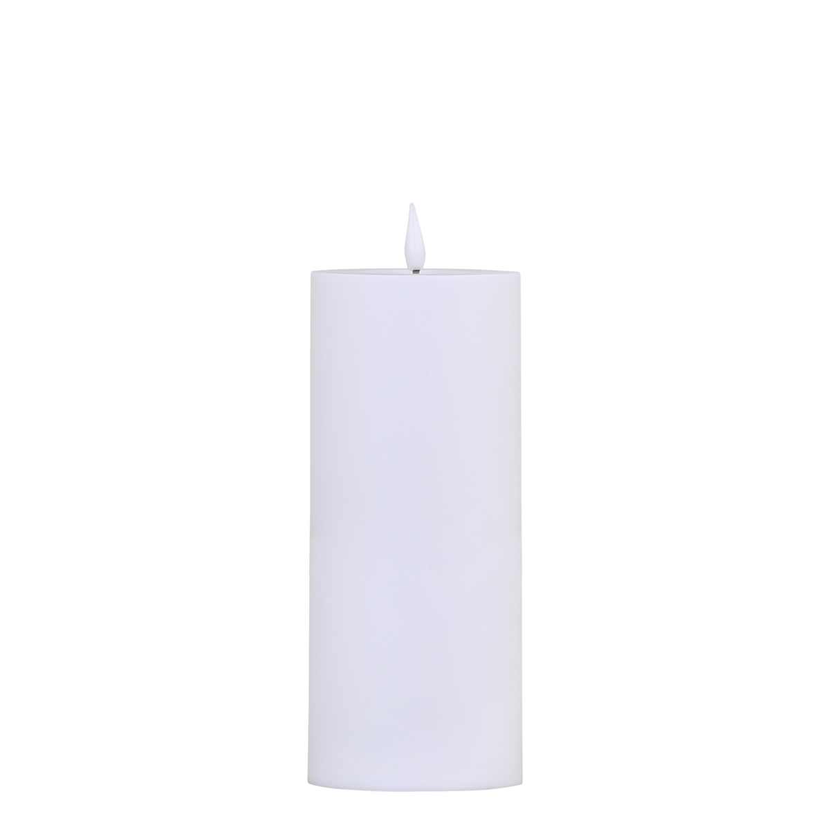 Pillar Candle LED f. outdoor use H25/D10 cm white