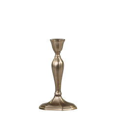 Candlestick in brass H18/L10.5/W7 cm antique brass