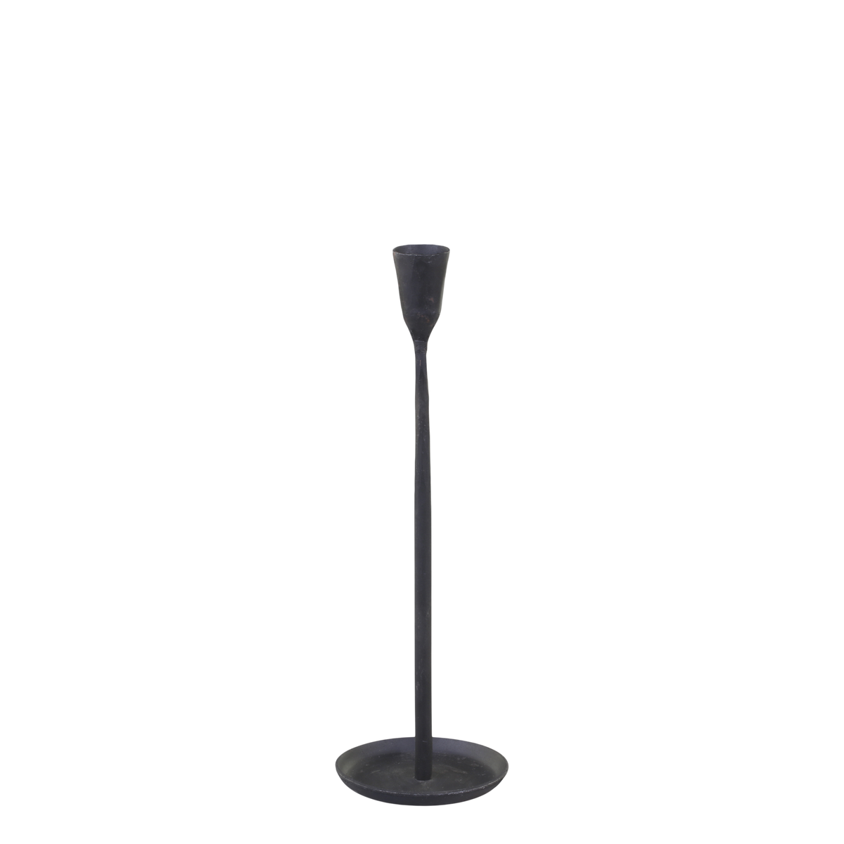 Candlestick H31/D9.5 cm antique black