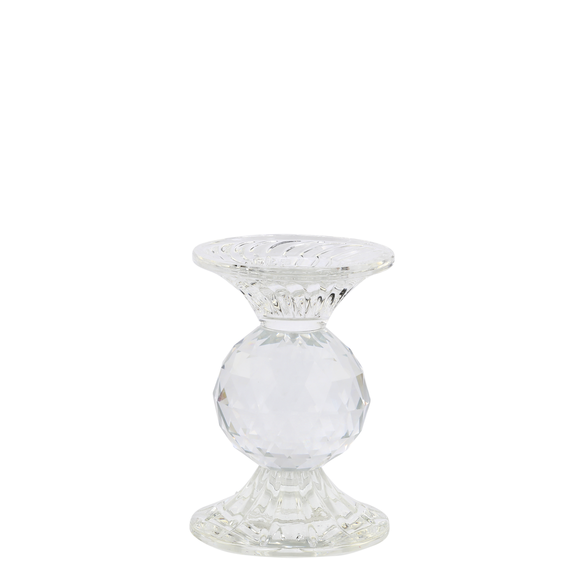 Candlestick H12.5/D9 cm clear