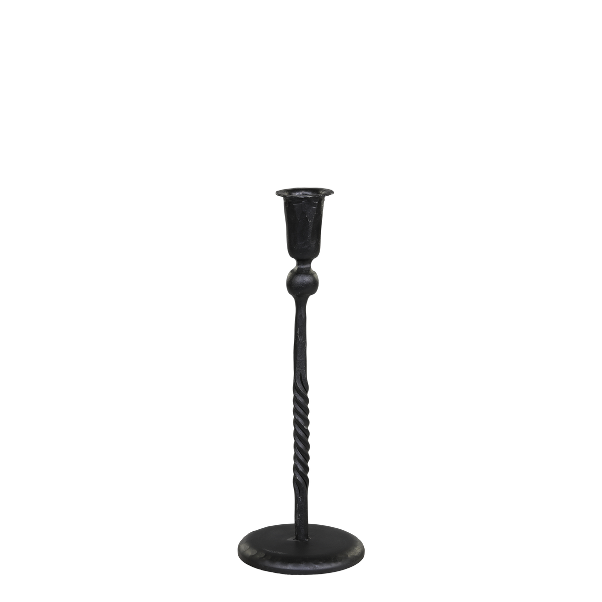 Candlestick H29/D10 cm antique black