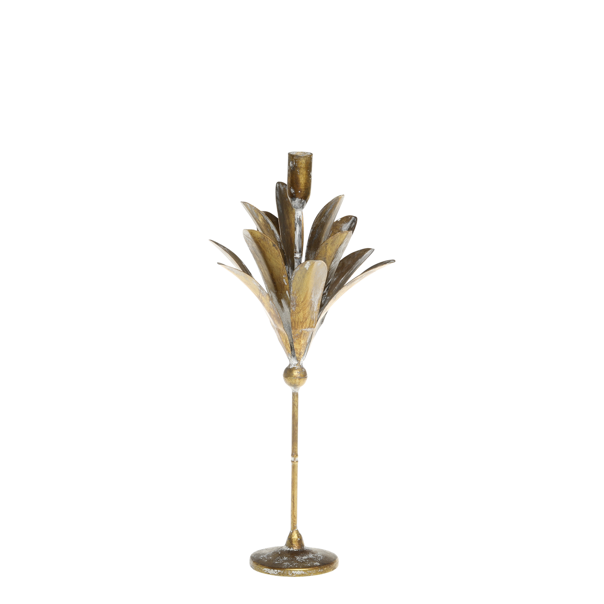 Vire Candlestick H41.5/L17/W15 cm antique brass