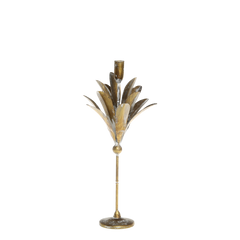 Vire Candlestick H41.5/L17/W15 cm antique brass