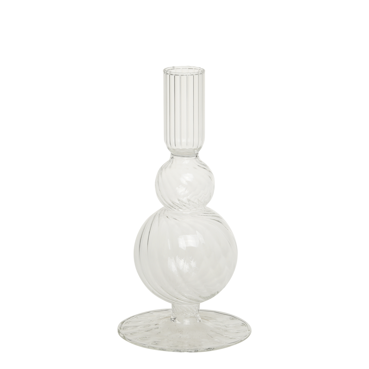 Candlestick H18/D9 cm clear