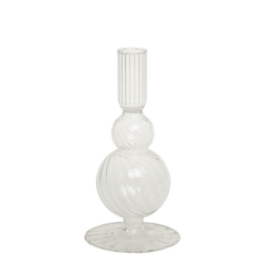 Candlestick H18/D9 cm clear