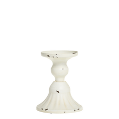 Candlestick H11/D9 cm antique cream