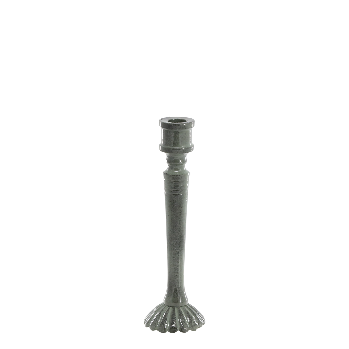 Candlestick for taper candle H14/D4 cm antique verte