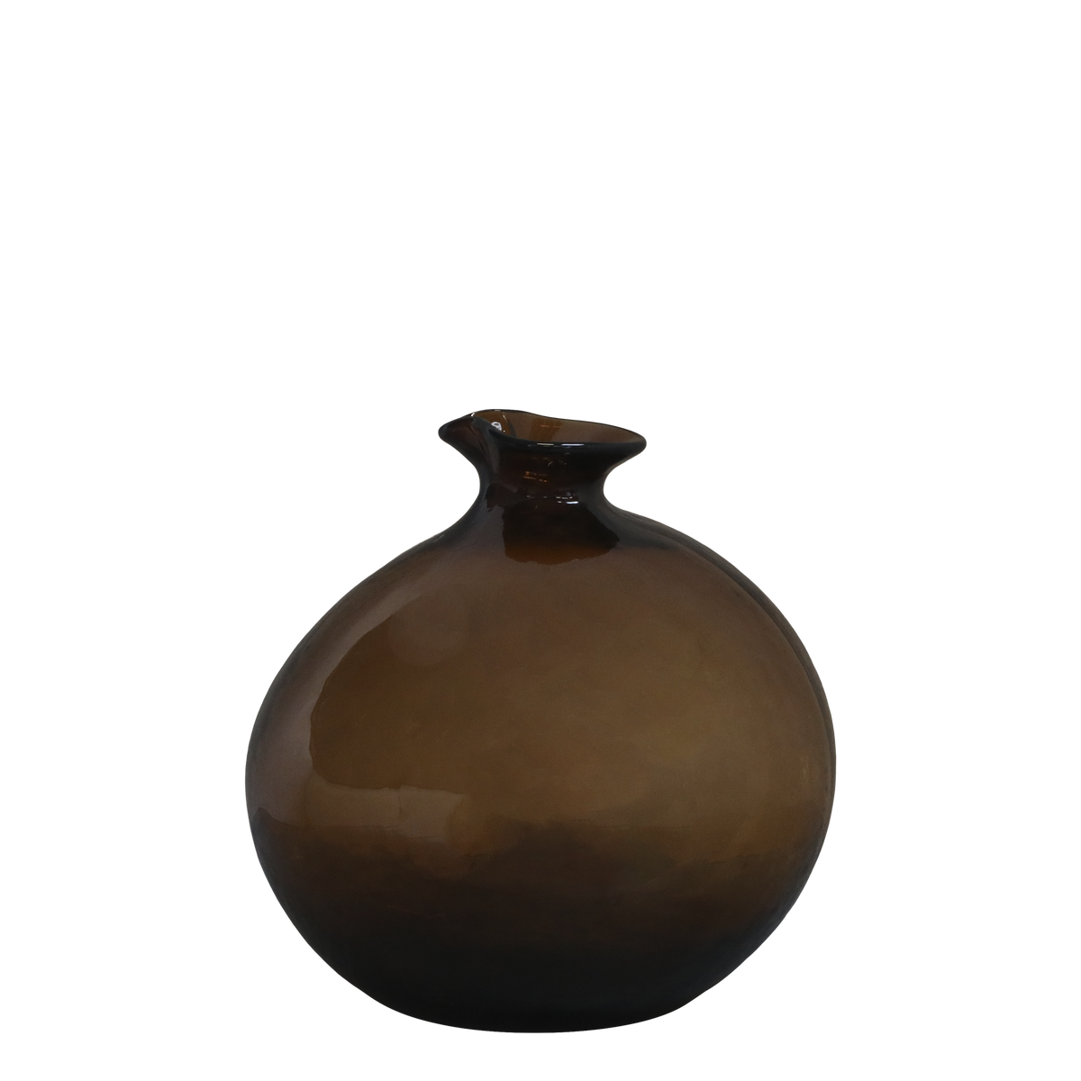 Vase H21/D21 cm brown