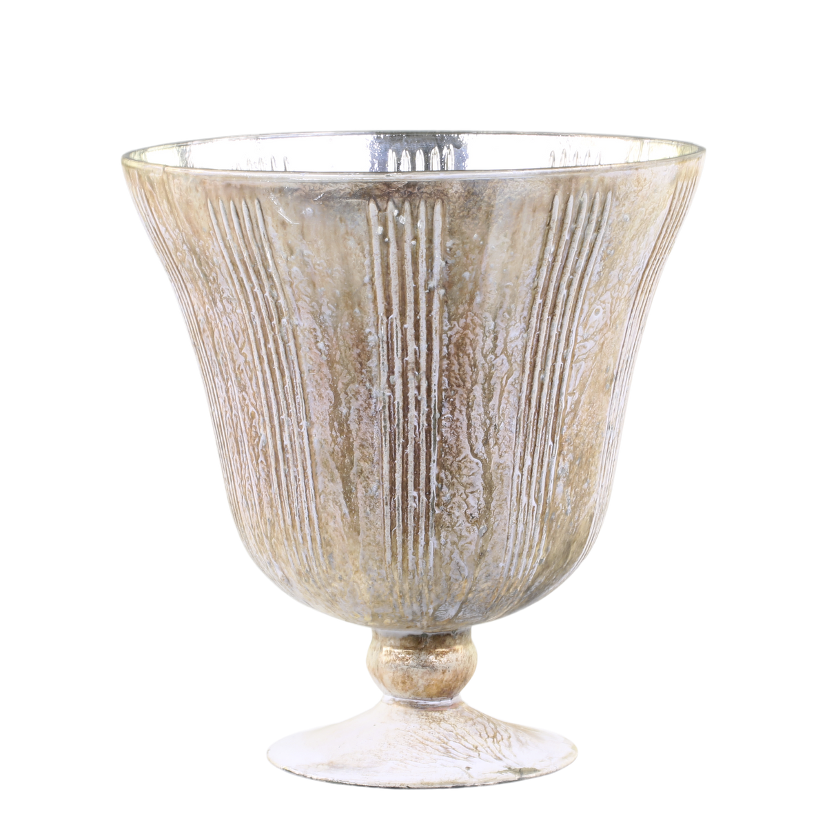 Hurricane w. gold H23.5/D22.5 cm antique cream