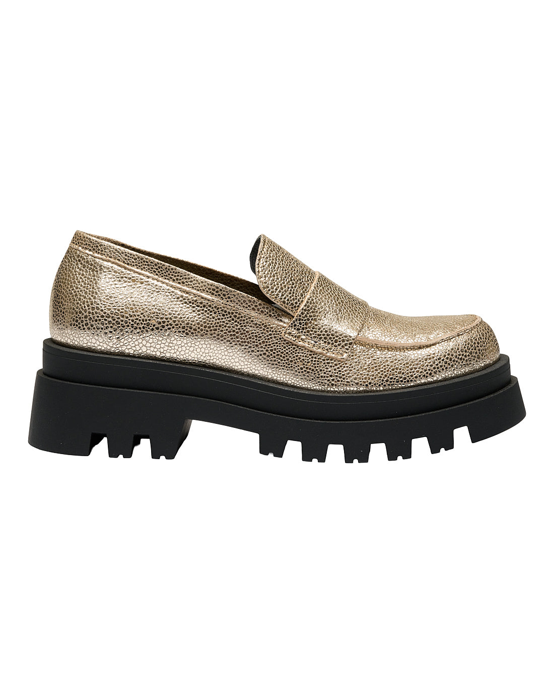 Tim og Simonsen Ava metal Champagne loafers