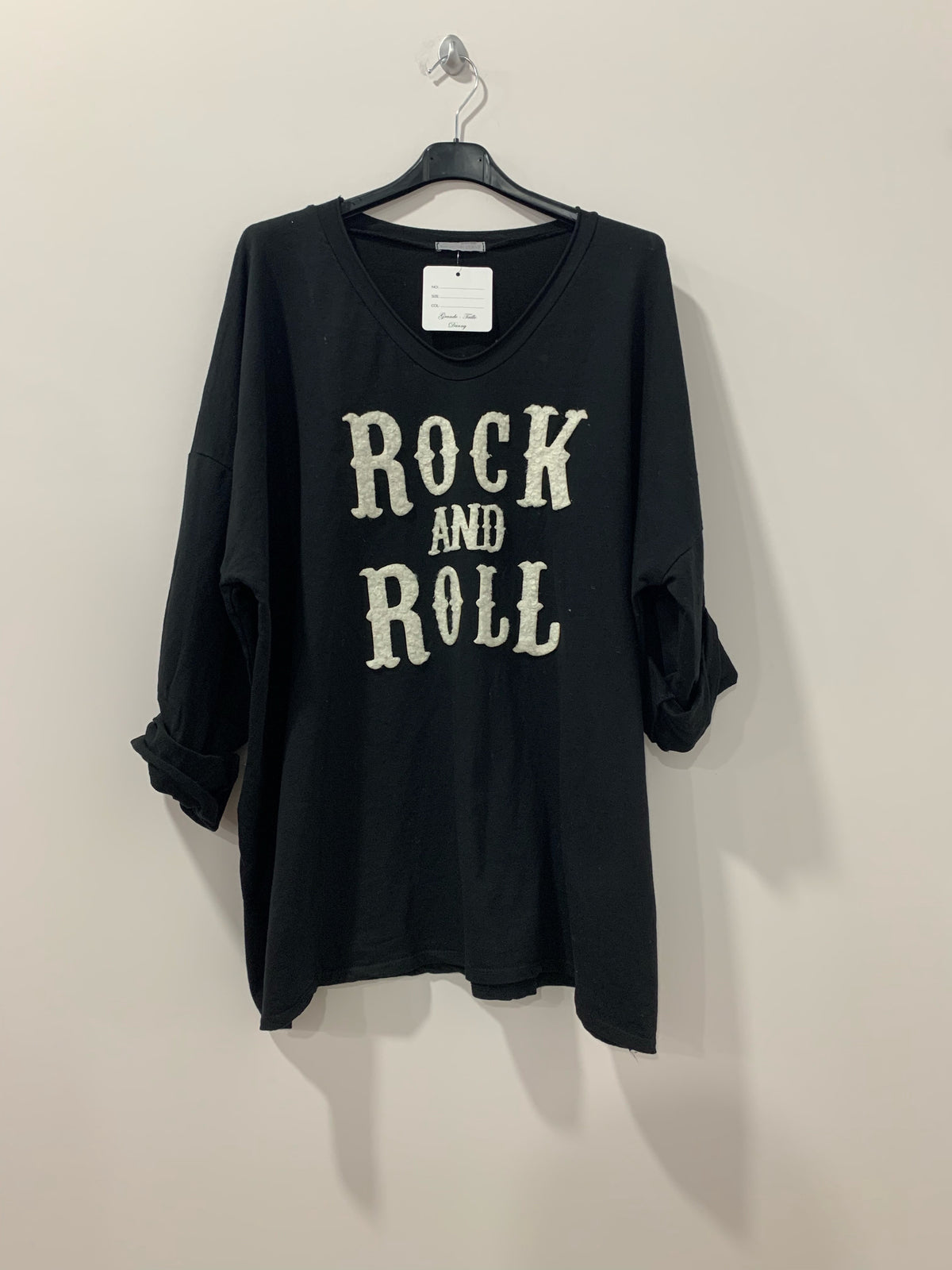 Rock and Roll sweatshirt - Brystmål 140cm