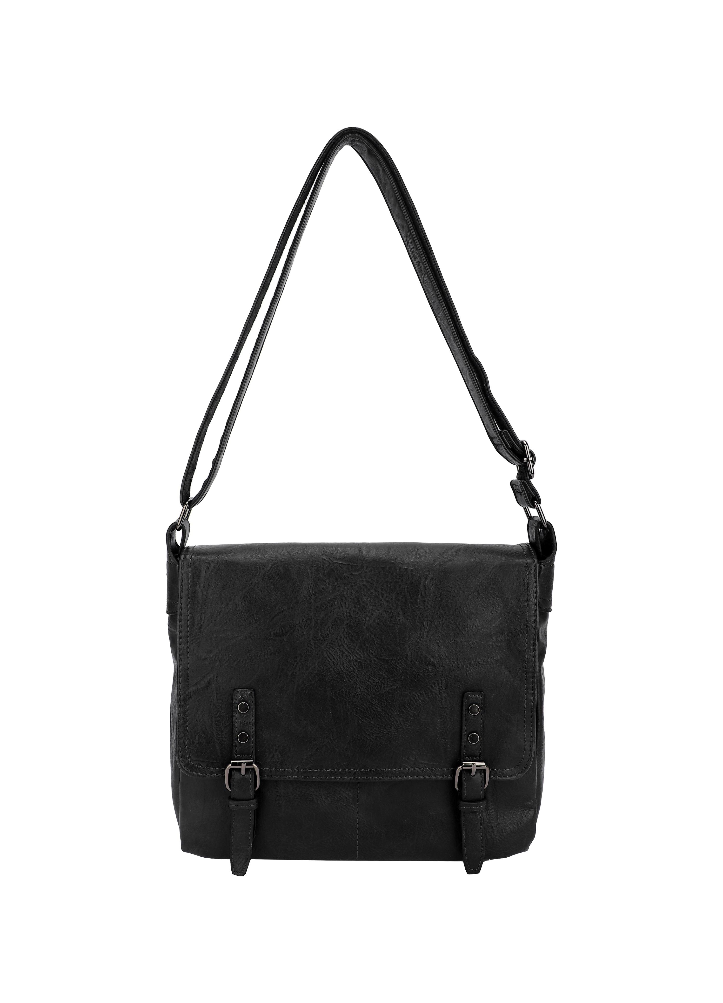 Crossbody taske med bæltelukning 30x10x28