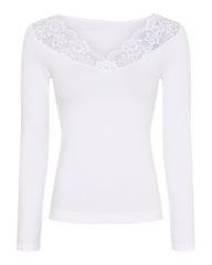 Tim Og Simonsen Belen v-lace Top LS