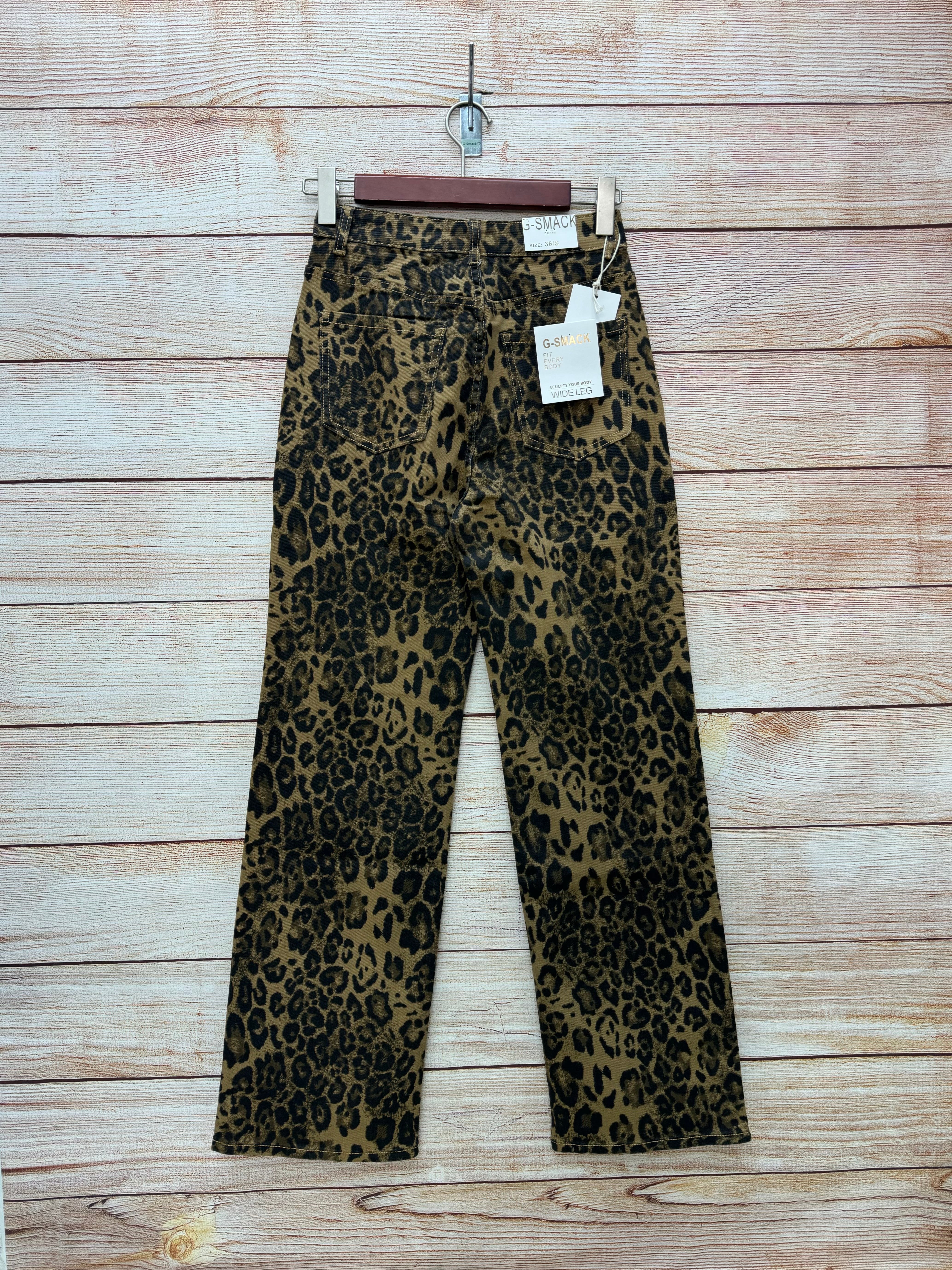 Leopard jeans small size