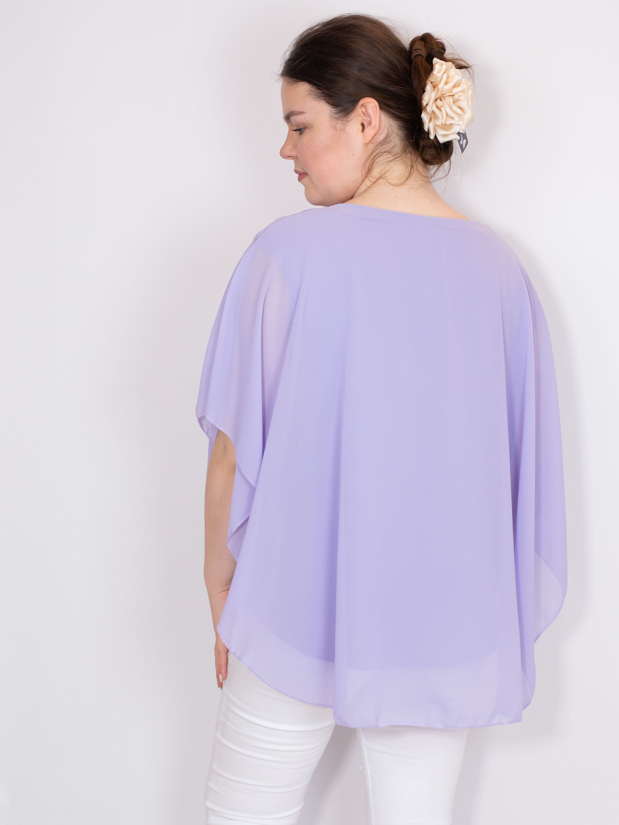 Chiffon overdel - Brystmål 130cm