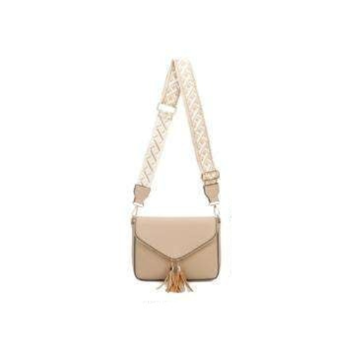 Crossbody taske med lynlås rum -