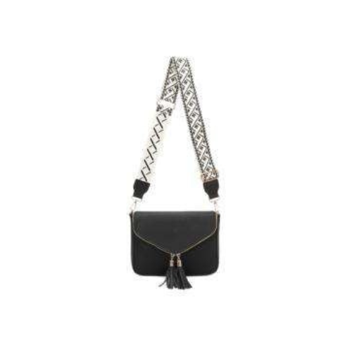 Crossbody taske med lynlås rum -