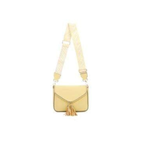 Crossbody taske med lynlås rum -