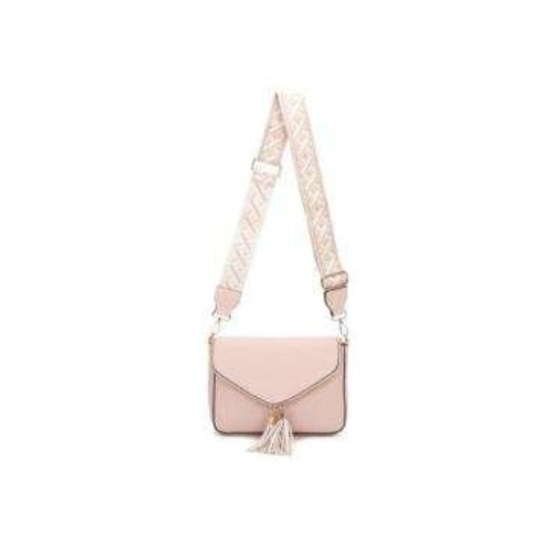 Crossbody taske med lynlås rum -