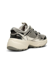 Woden Sif Metallic Sneakers Autumn Grey