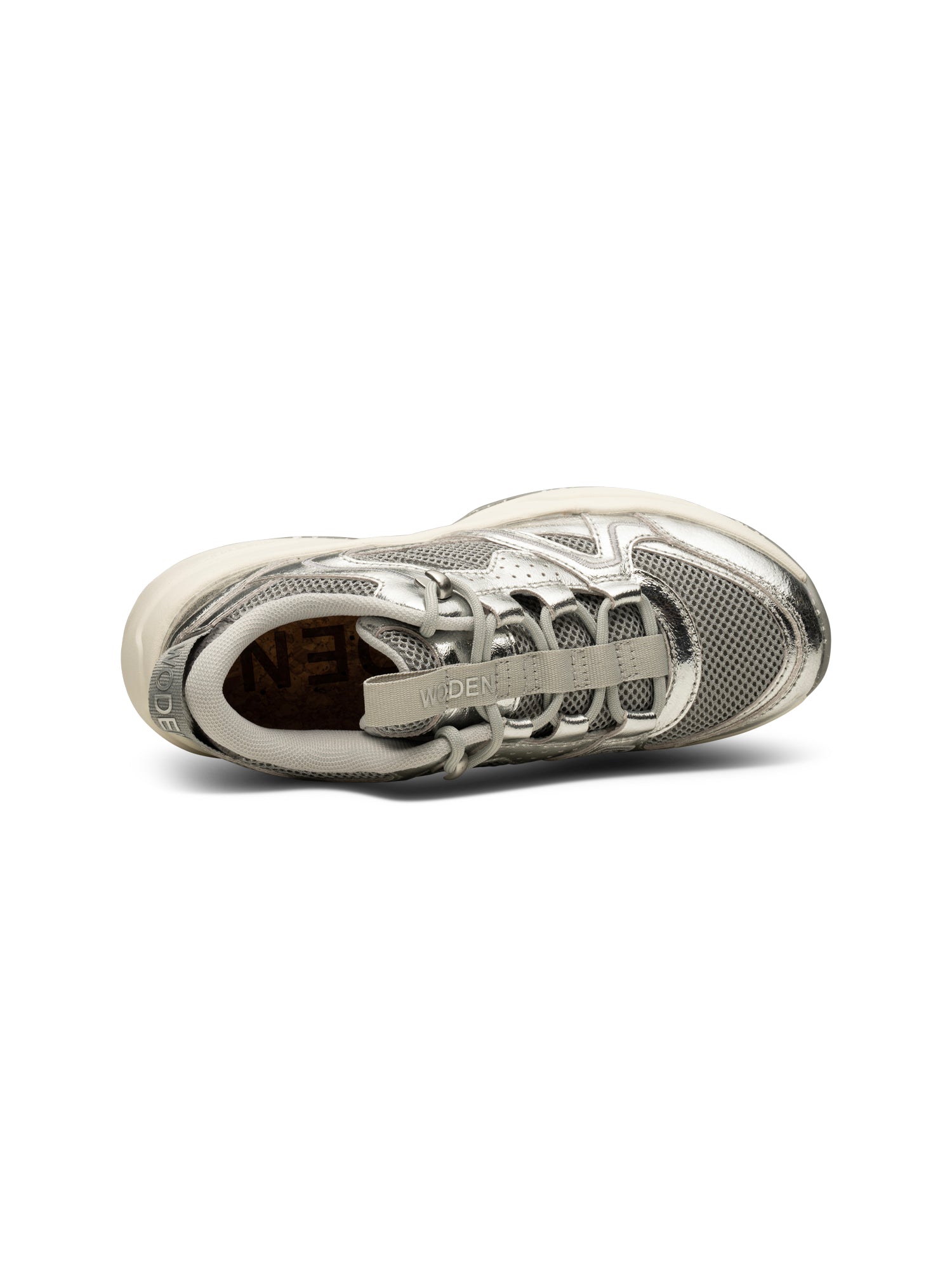 Woden Sif Metallic Sneakers Autumn Grey