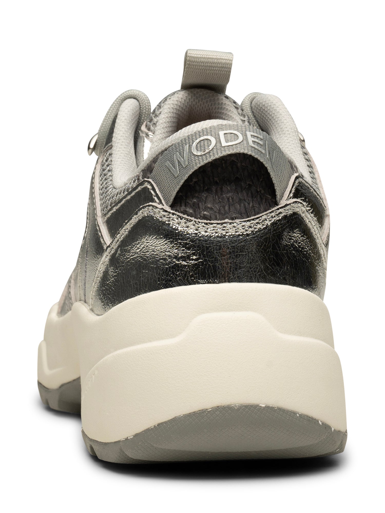 Woden Sif Metallic Sneakers Autumn Grey