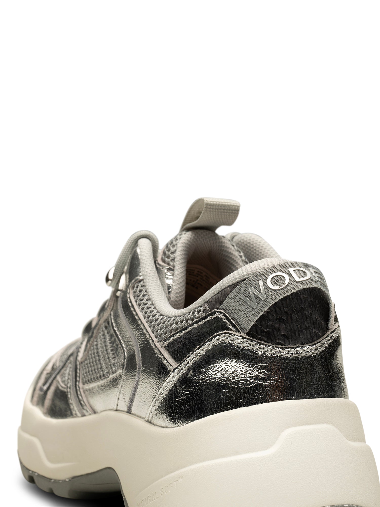 Woden Sif Metallic Sneakers Autumn Grey